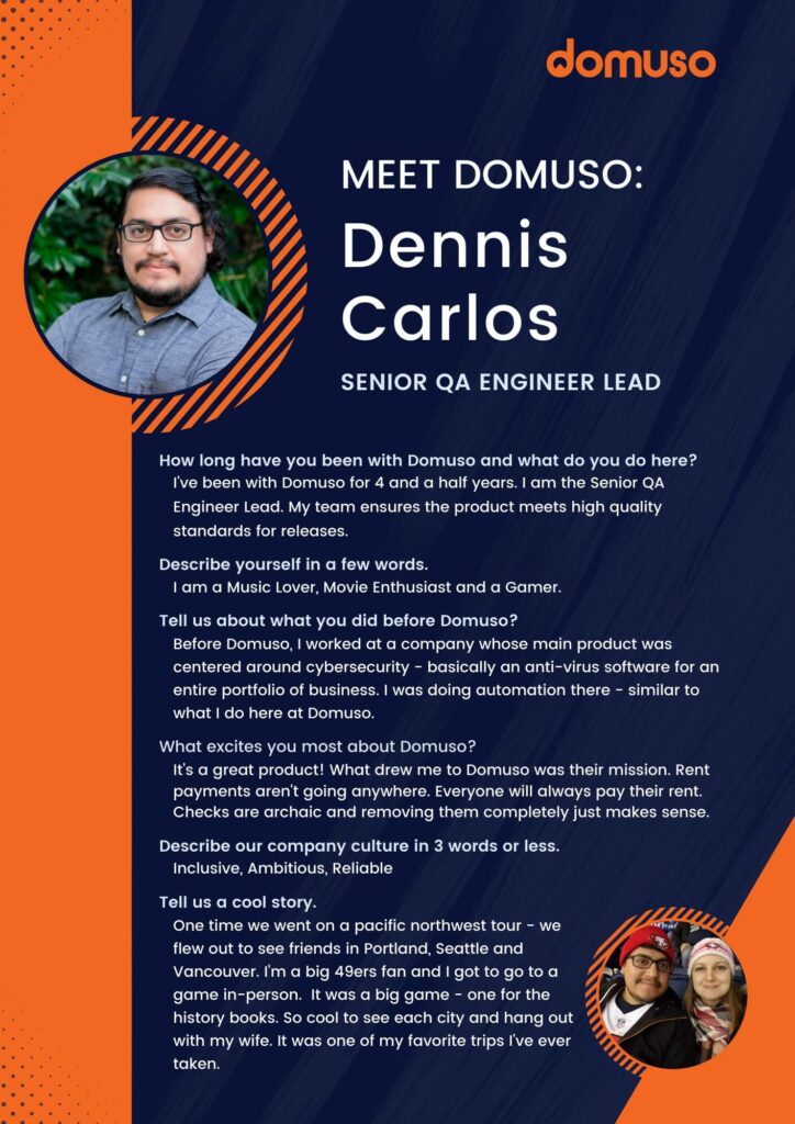 Meet Domuso Dennis Carlos.